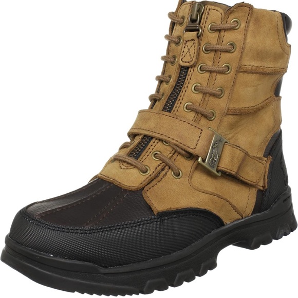 Polo Ralph Lauren Other - Polo Ralph Lauren Holden Tan Crazyhorse High Duck Boot SZ 5
